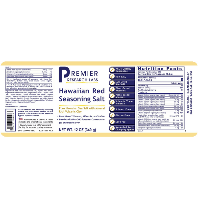 Premier Hawaiian Red Seasoning Salt