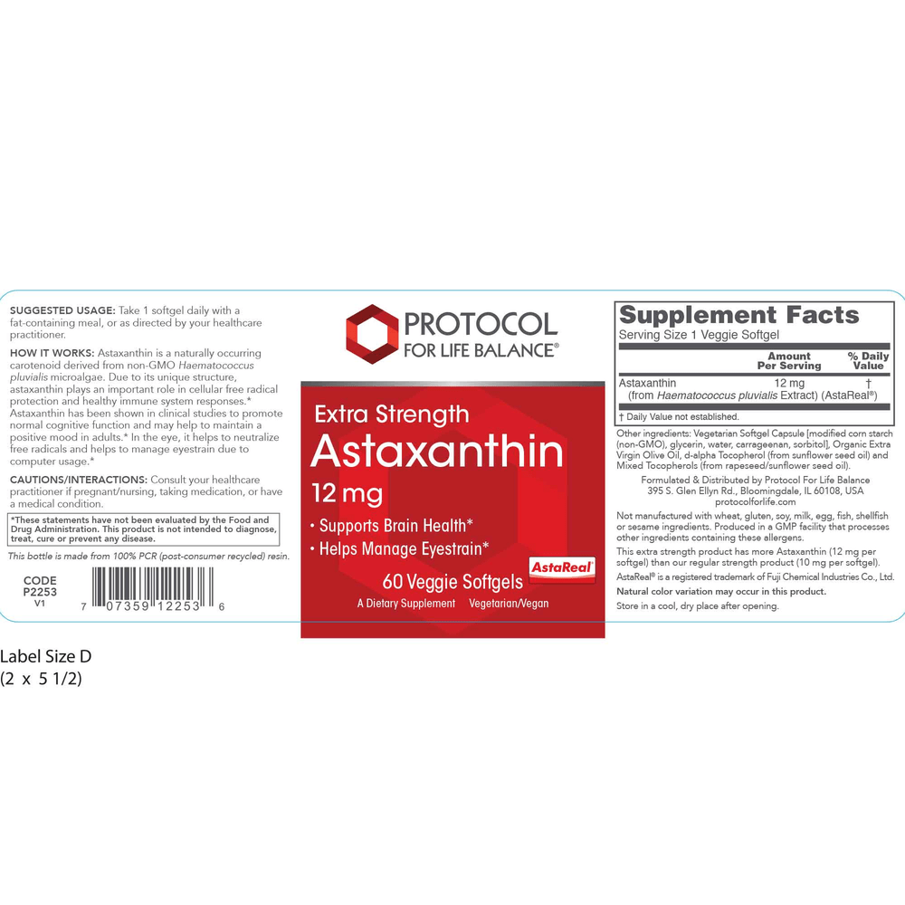 Astaxanthin 12mg