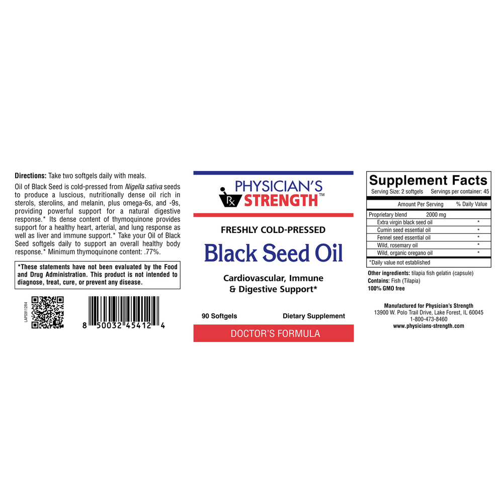 Black Seed Oil 90 Softgels