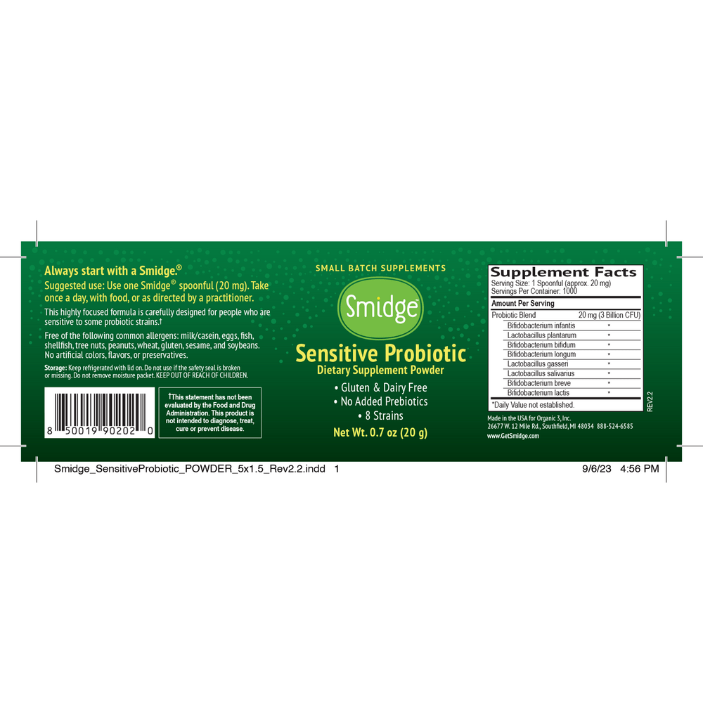 Smidge® Sensitive Probiotic