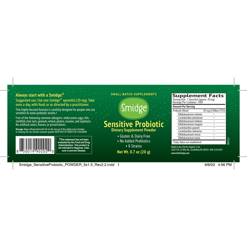 Smidge® Sensitive Probiotic