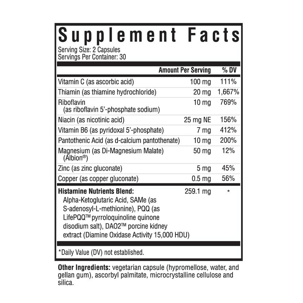 Histamine Nutrients