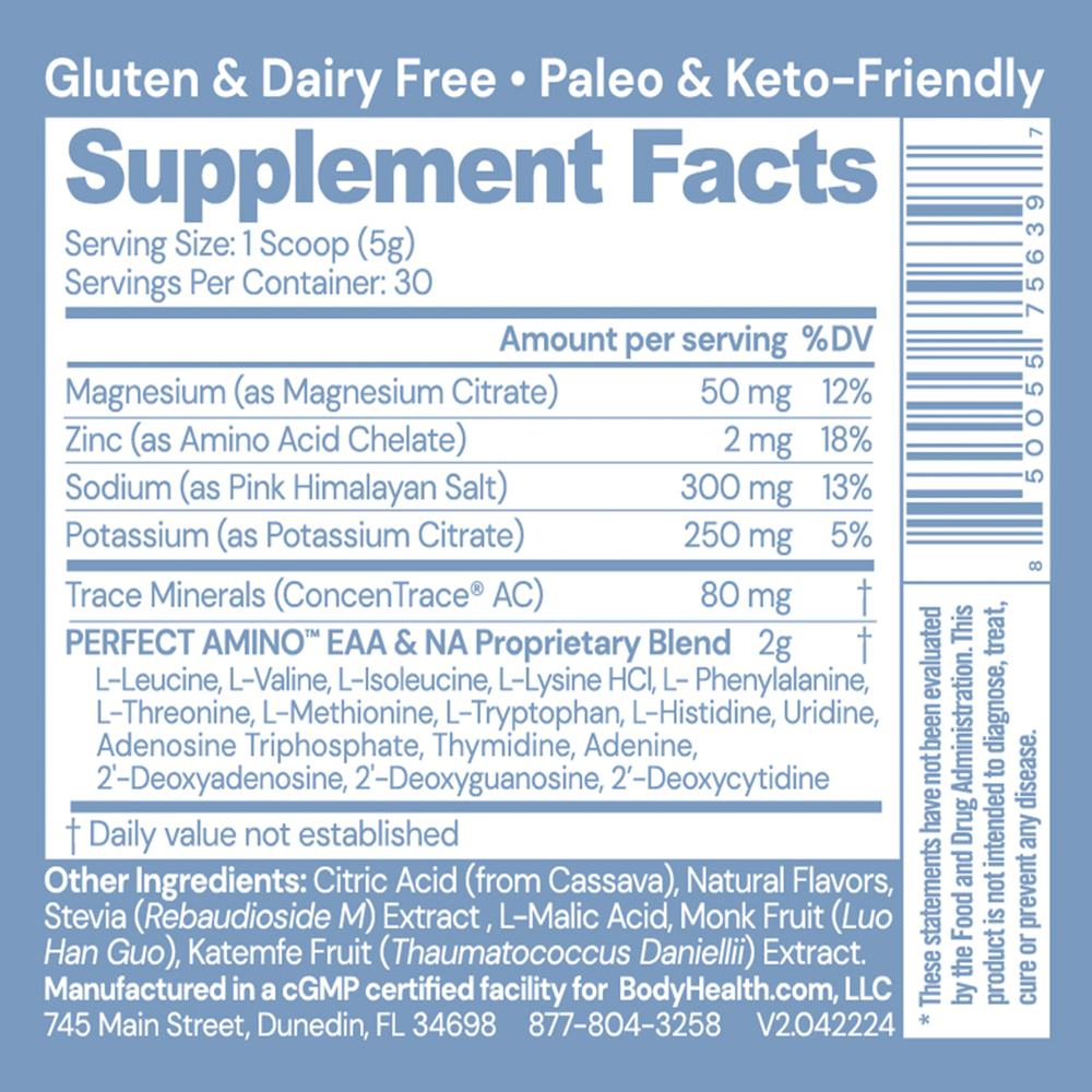 PerfectAmino Electrolytes, Mixed Berry