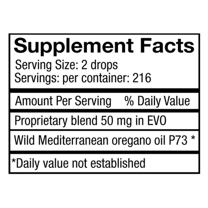 100% Wild Oil of Oregano Liquid