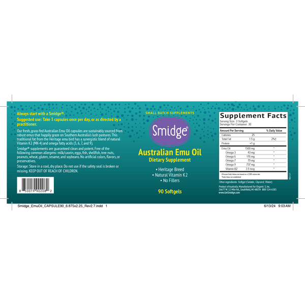 Australian Emu Oil 90 softgels