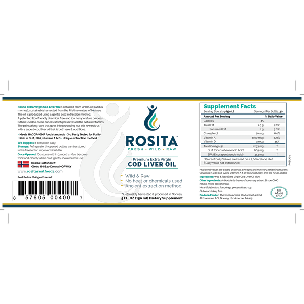 Rosita ExVir Cod Liver Oil 150ml