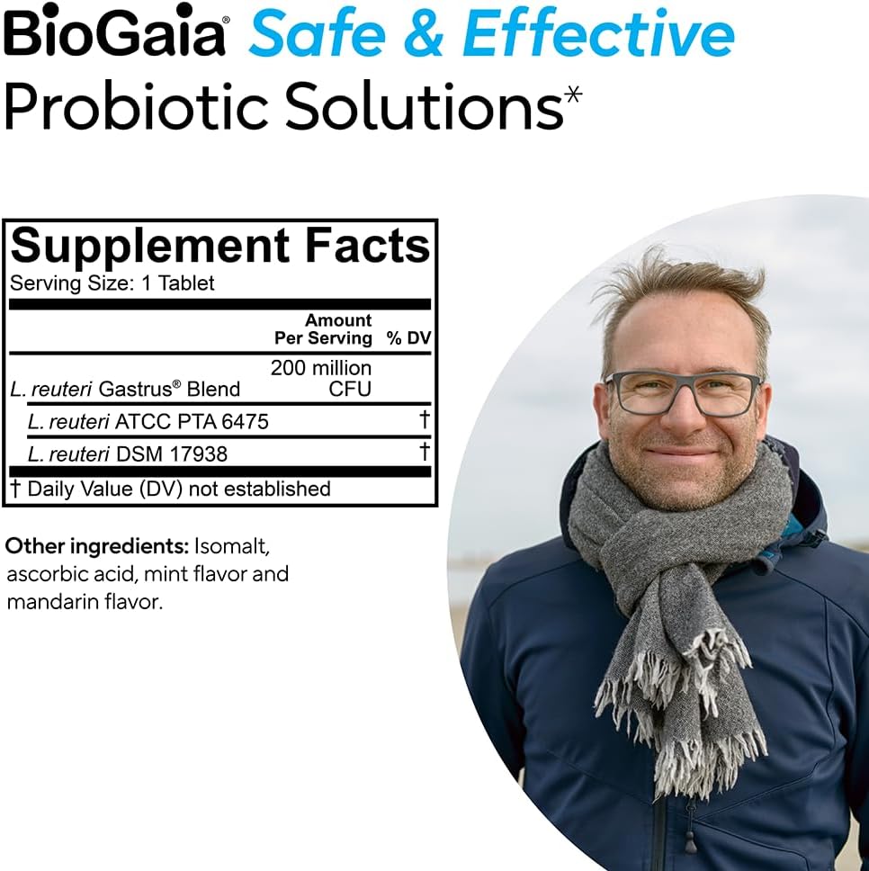 BioGaia Gastrus® - Probiotic Chewables 2-pk