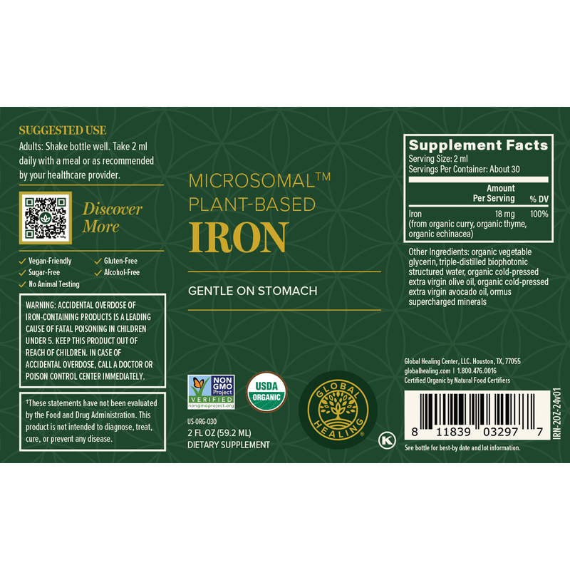 Liquid Iron, Plant Based 2 oz