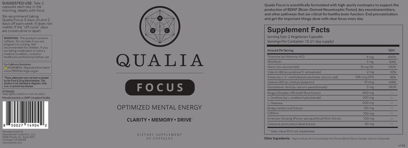 Qualia Focus 30 caps