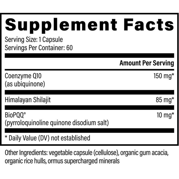 CoQ10 & BioPQQ® with Shilajit