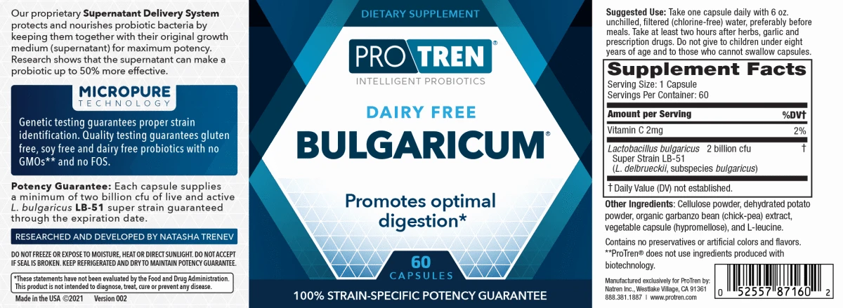 Bulgaricum Dairy Free - 60 caps