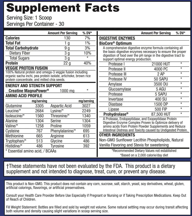 Veggie Fusion Protein