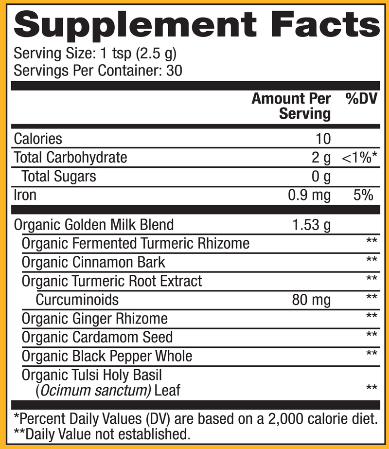 Solspring Organic Golden Milk