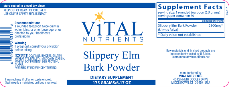 Slippery Elm Bark Powder