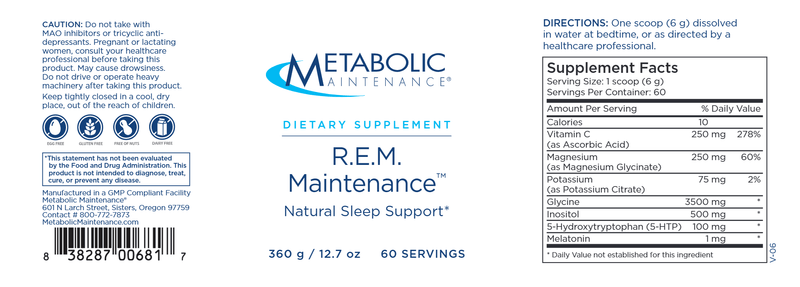 R.E.M. Maintenance