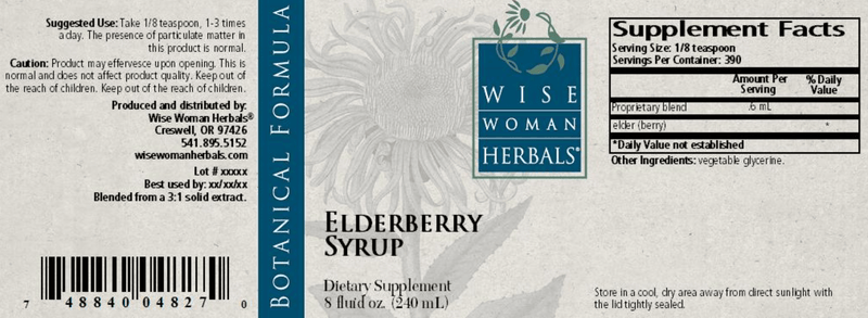 Elderberry Syrup 8 oz