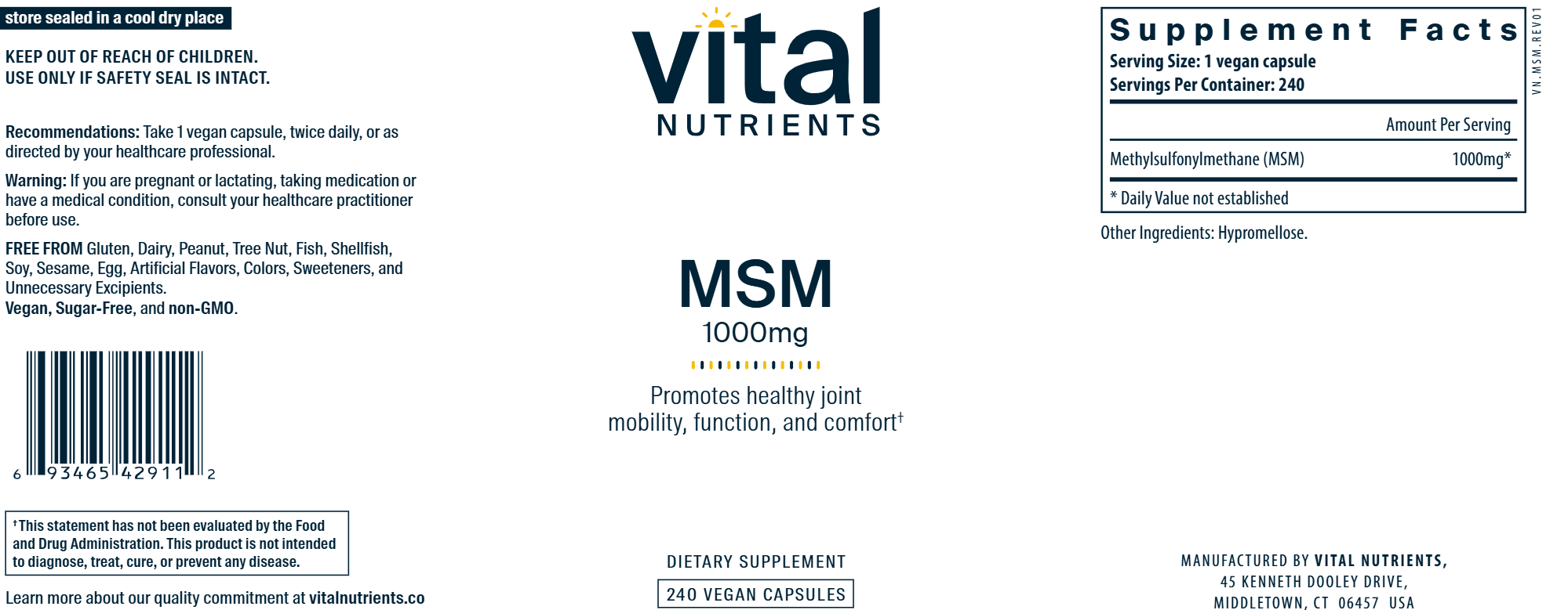 MSM 1000 mg