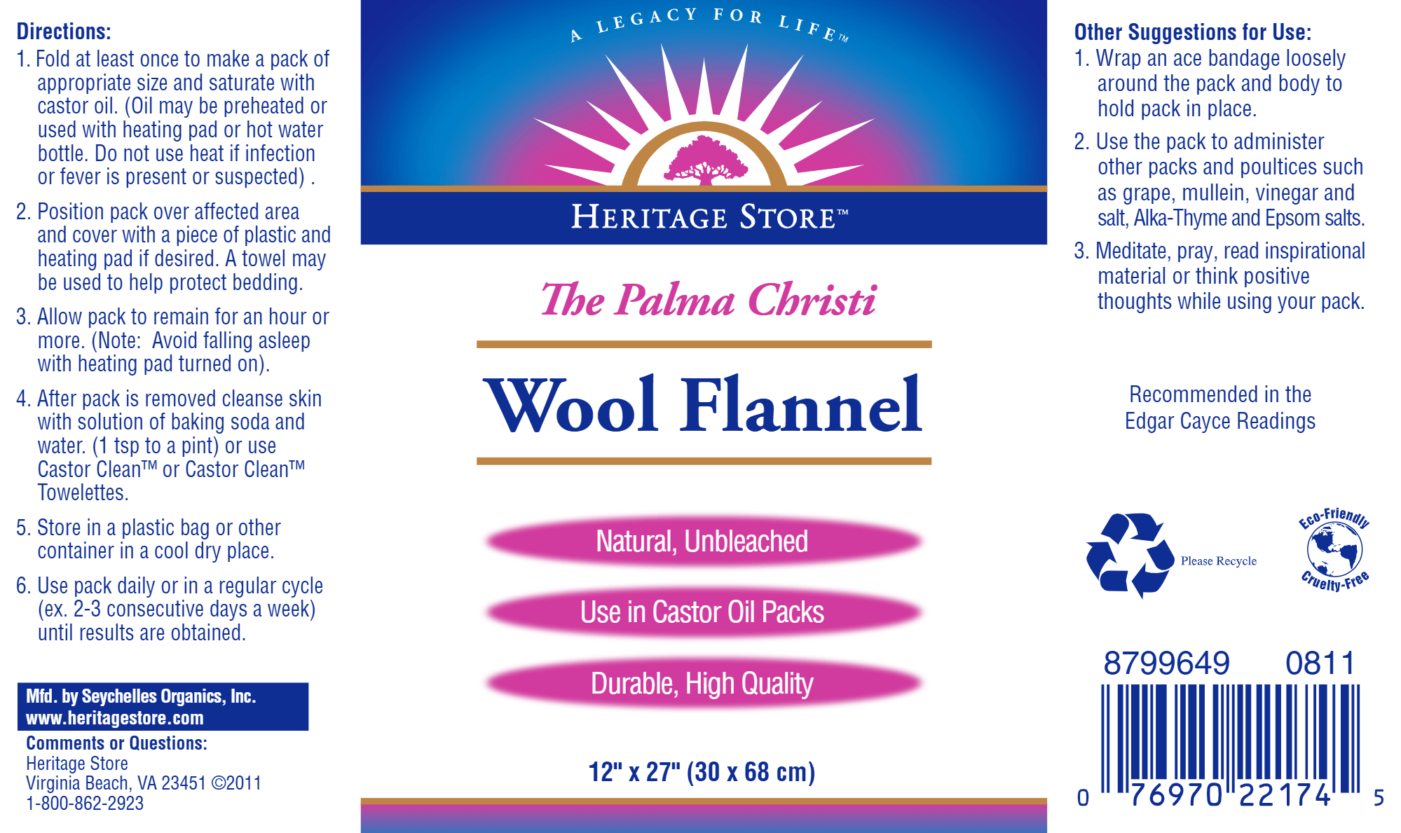 Wool Flannel 12''x27''