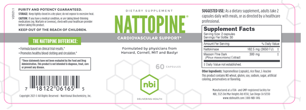 Nattopine 60 vegcaps