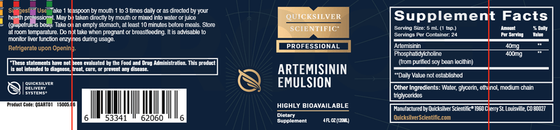 Artemisinin Emulsion  4oz