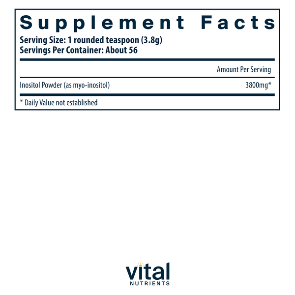 Inositol Powder 225 grams/7.94 oz