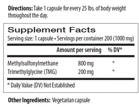 Alpha Sulflex with TMG (Capsules)