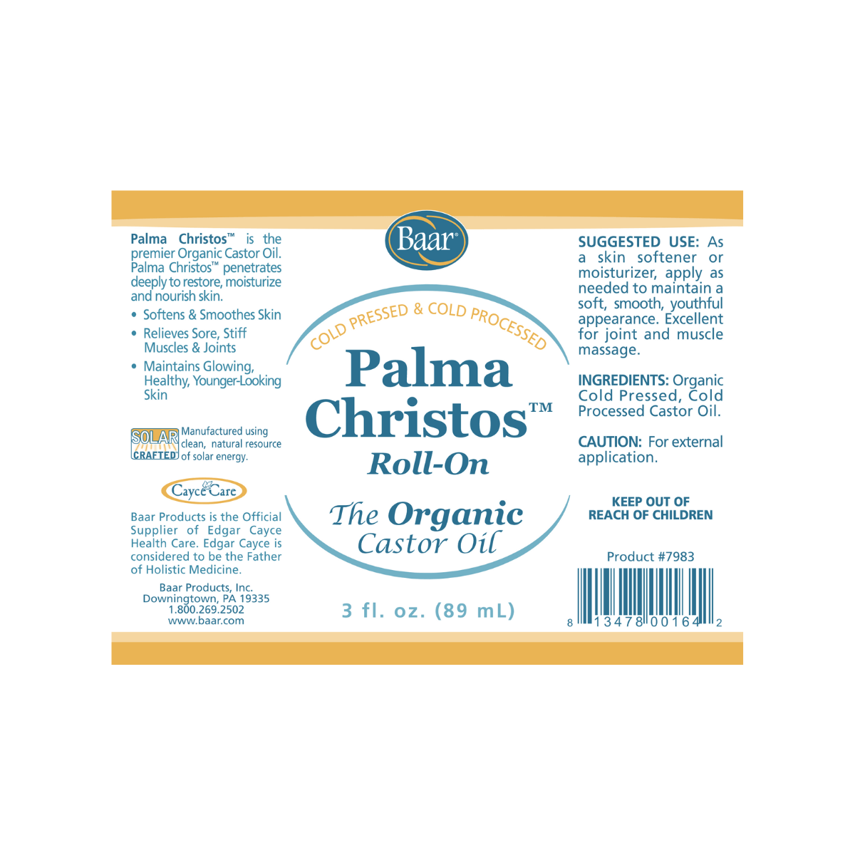 Organic Castor Oil Roll-On