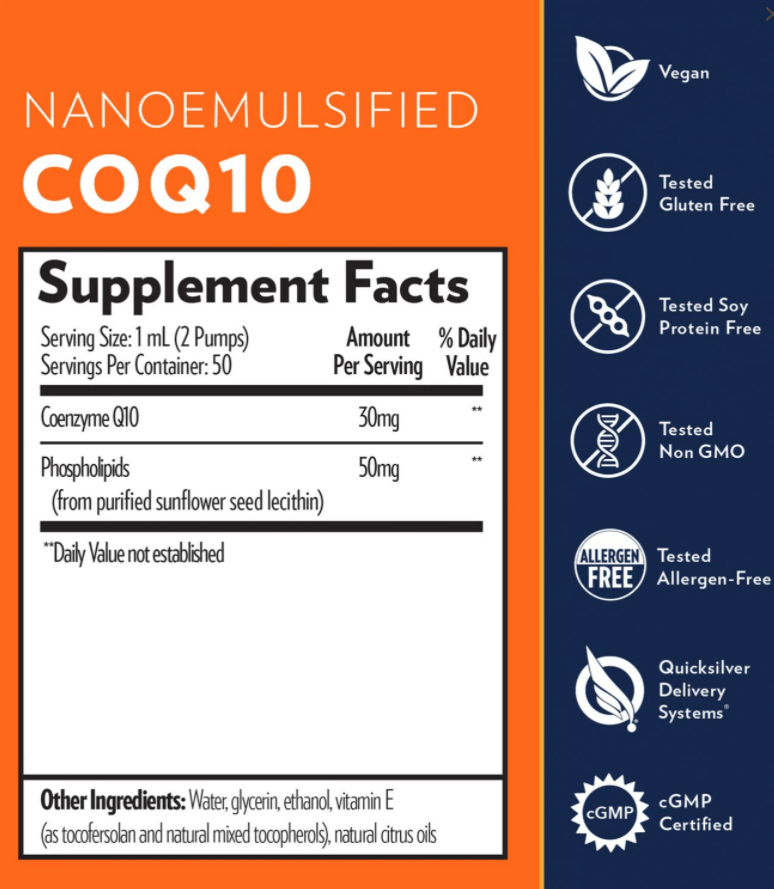 NanoEmulsified CoQ10 1.7 fl oz