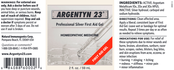 Homeopathic Silver First Aid Gel (2 oz)