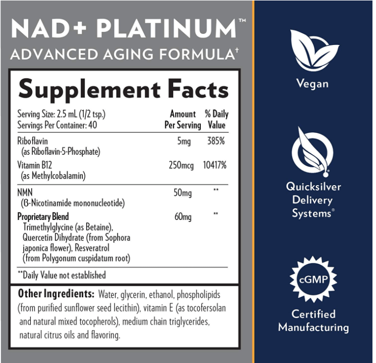 NAD+ Platinum 3.38 fl oz